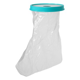 minkissy Foot Cast Covers for Shower Reusable Watertight Ankle Protector with Transparent Design for Post Surgery Fit for Adults Comfortable Foot Cover for Wounds and Bandages