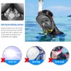 NARUTOO 180°Full Face Snorkel Mask, Double Floating Ball Design Anti-Leak