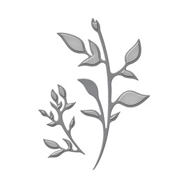 Spellbinders D-Lites Plants Etched Dies, Brown