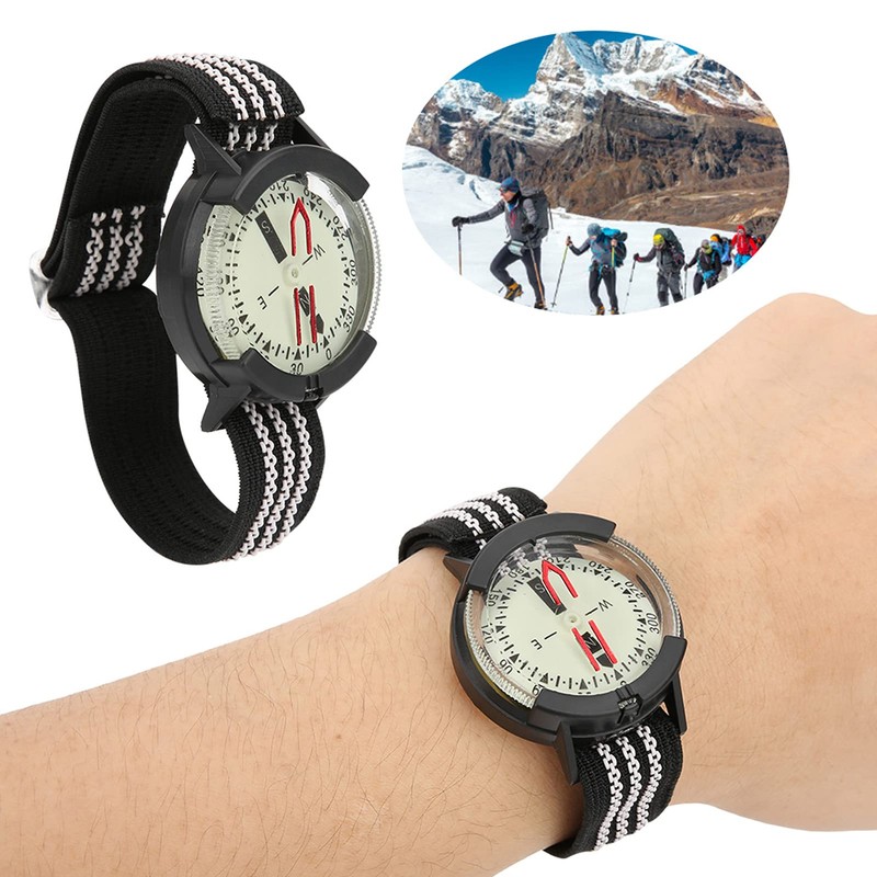 Dive Compass, Wristband Compass Waterproof Scuba Diving Compass Portable Luminous
