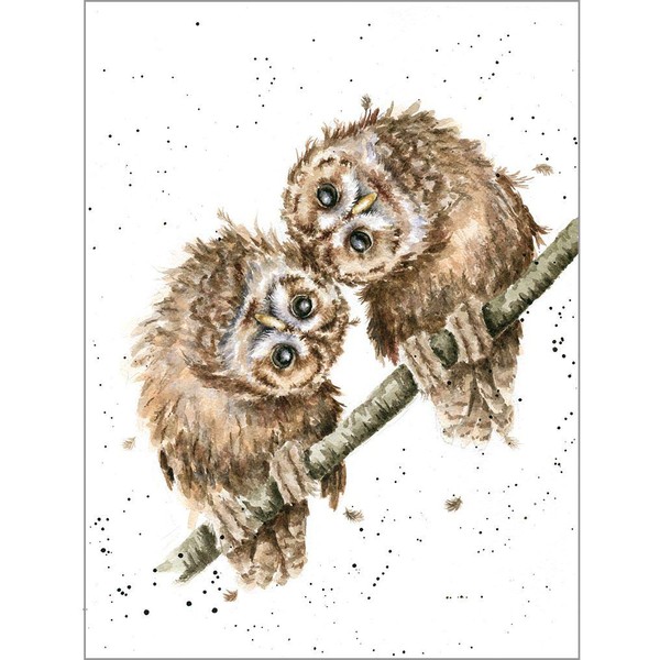 Wrendale Designs Greeting Card - TWO HEADS ARE BETTER THAN ONE (Owls)