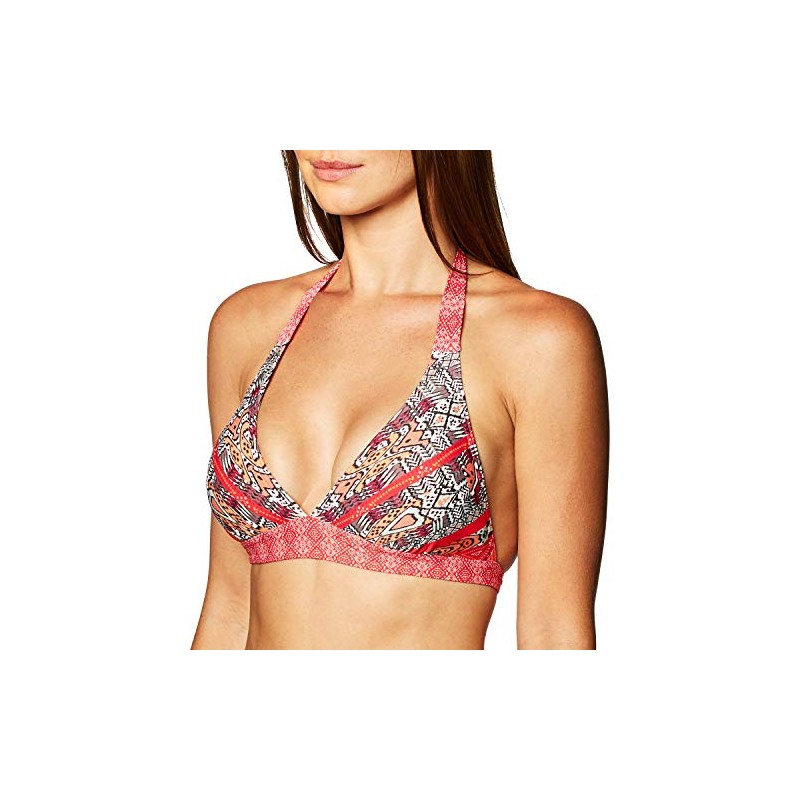 prAna Lahari - Camiseta de natación con Halter, Color Rosa