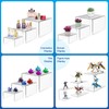 BlueValley Acrylic Display Risers, Clear Product Stand, Jewelry Display Riser,Shelf