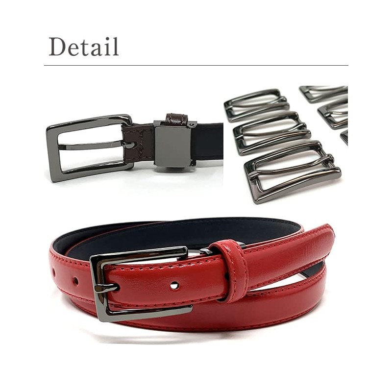 bell la bell Thin Belt [Made in Japan] Black Cowhide