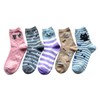Mode Select Women's Socks, Cute, Cat Pattern, 5 Pairs Set,