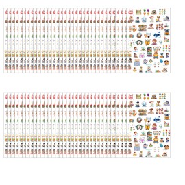 Yunahoo 1200+PCS Reading Stickers Party Favors I Love Reading Read Teenagers Sticker Motivate Students Supplies Birthday Baby Shower Party Decorations Class School Prizes(24 Sheets)