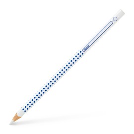 FABER-CASTELL 113201 - Farbstift Grip, für Heft und Tafel, weiß