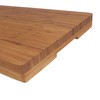 BambooMN Bamboo Range Burner Cover Cutting Board, New Vertical Cut,