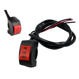 Bike Handle Switch ONONOFF Handlebar Switch 2PC 12V 7/8 22mm Motorcycle Bike Light Switch 3 Wires On-Off Switch Headlight Fog Lamp Handlebar Control