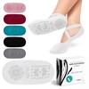 Maria-M Yoga Socks for Women, Non-Slip Grip & Grip Straps,