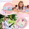Wisplye Plush Unicorn Notebook Set for Children, A5 Notepads for