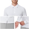 NAVISKIN Men's Long Sleeve Polo Shirts Golf Shirts Quick Dry