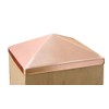 8x8 Solid Copper Post Point Cap