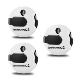 KUAIDHFK Golf Score Counter, Set of 3, Mini Golf Stroke Counter, Golf Accessories, Return to 0 with One Touch, Easy Operation, Practice Accessories, Round Golf Stroke Counter, Clicker Clip, For Golfer