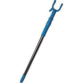 The Great American Hanger Company Aluminum Adjustable Reach Pole with Blue Handle in 29" Length - 45" Length, 1 Pole