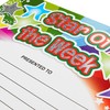 SuperStickers 'Star of The Week' Rainbow Sparkling Certificates. A5 certificates.