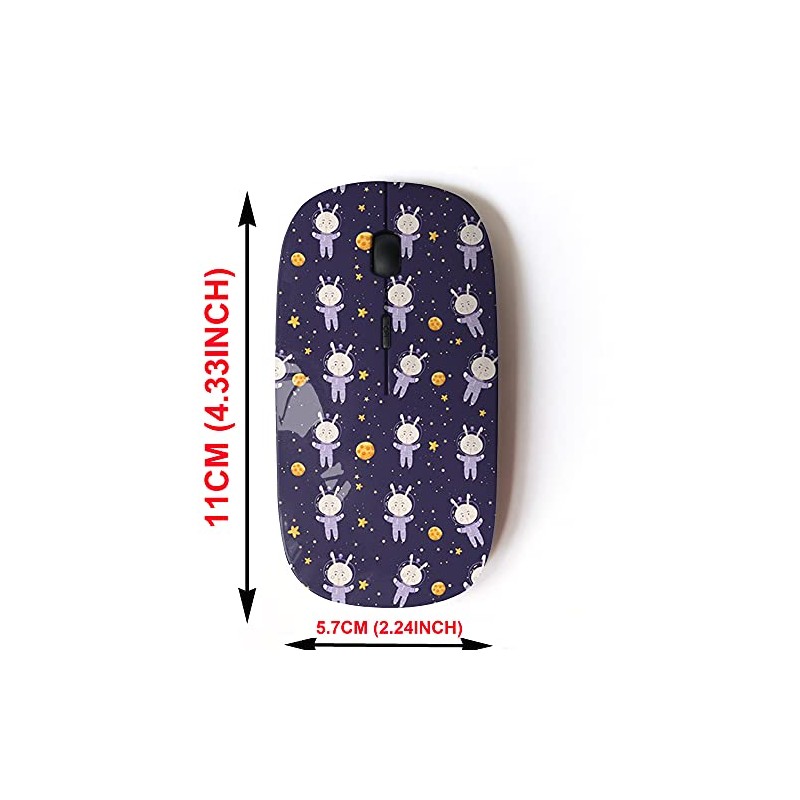 2.4G Wireless Mouse with Cute Pattern Design for All Laptops