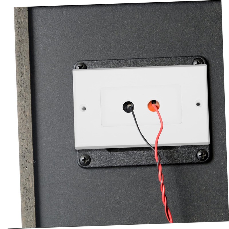Outanaya Speaker Wall Plate with Dual Banana Binding Posts Easy