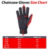 SAFTA Chainsaw Gloves, Cut Resistant Glove with 17-Layer Protection on