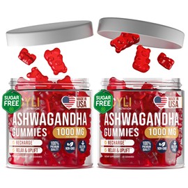 [2 Pack] Ashwagandha Gummies for Women & Men — Natural Soothing Gummies with Pure Ashwagandha Root Extract Vitamin C Zinc — Ashwagandha Supplements for Focus & Rest — 120 Sugar Free Chews
