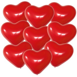 Karaloon 12-inch Heart Balloons (Red)