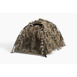 North Mountain Gear Mossy Oak Bottomland Camouflage Dog Blind for Duck and Goose Hunting, Lightweight, Magnetic Doors
