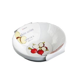 Small Plate, Round (Diameter 5.1 inches (13 cm), Pack of 4, White