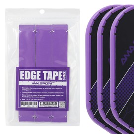 PICKLETECH Pickleball Paddle Protection Tape Purple - Paddle Head Edge Guard - Racket Edge Protection Tape -Fit Perfectly Curved Edge -No Wrinkling Pizzazz Contrasty Colors