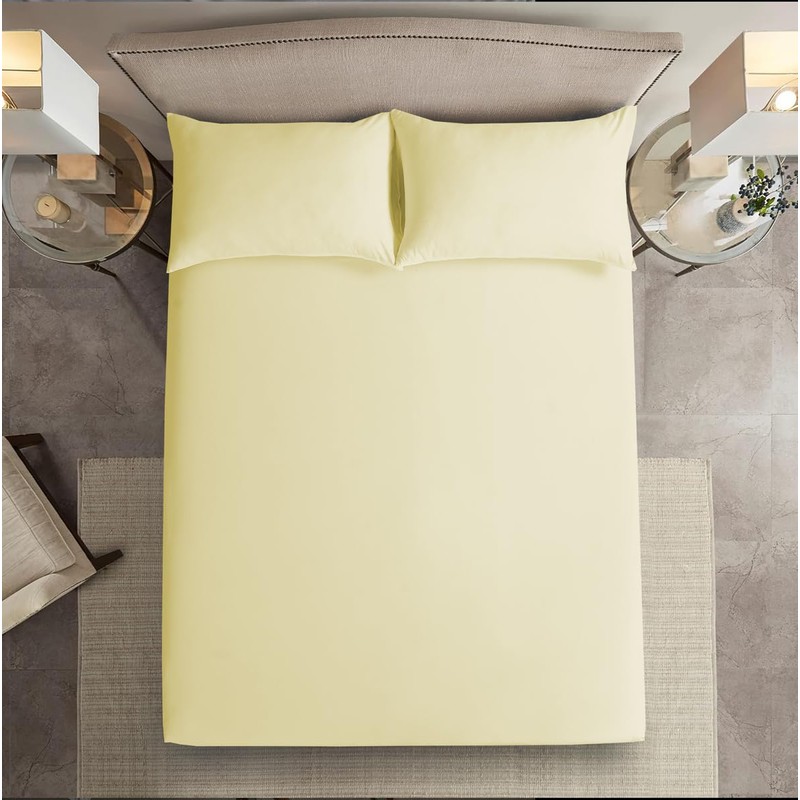 HADI LONDON Microfiber Deep Fitted Sheets 40cm - King Size,