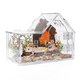 ZUIFIANLE Acrylic Jumping Spider Enclosure - Versatile Reptile Enclosure with One-Click Magnetic Closure, Perfect for Tarantula, Gecko, Chameleon, Beetle, Mantis, and Hermit Crab