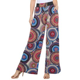 Accent Accessories Medallion Magic Pantz, Pants for Women, Fashion Multicolor
