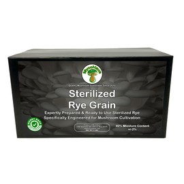 MycoHaus Mushroom Growing Kit with Injection Ports | Sterilized Rye Grain | Magic Indoor Grow Bags for Mushrooms | Home Cultivation Supplies | Without Spores | Four Pound | (1 Pack)