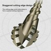 New Four-Flute Sawtooth Eccentric Drill Bit,Four Edged Serrated Eccentric Drill,Flute