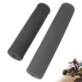 TWZKXC 2Pcs Crossbar Handlebar Pad, Handlebar Protector Round Foam Motorcycle Pad Dirt Bike Handlebar Protector for ATV Motocross Bike, Bar High-Density Foam Pad for Motorcycle, Black(7.87" and 9.84")
