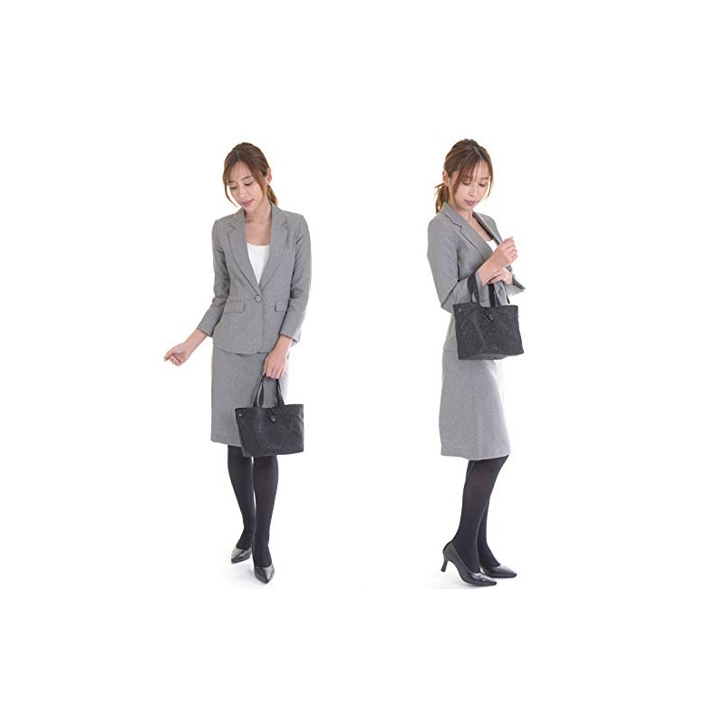 Aurora Formal Bag with Gusset, Made in Japan, Black Formal