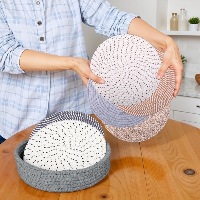 5 Pcs 10 Inch Trivets for Hot Dishes, Pots and