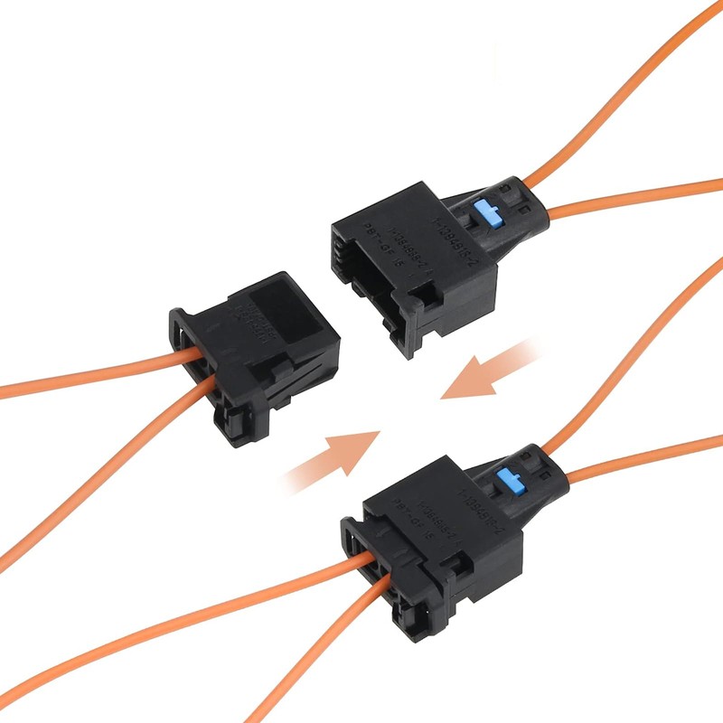Lunpog Car Light Guide Connector Bridge Plug Most Bus Fibre