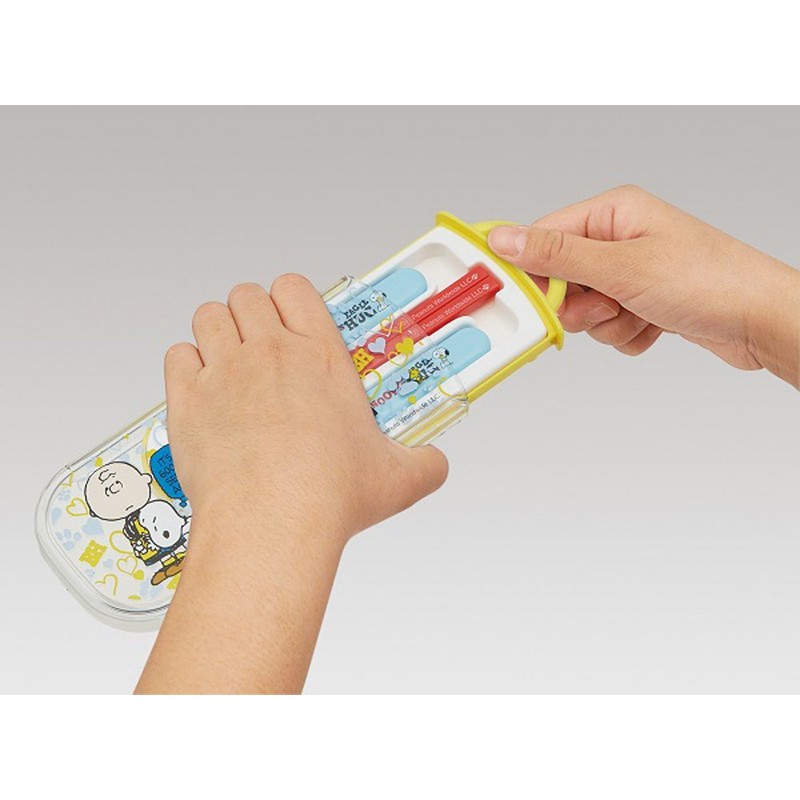 トリオセット スライド式 箸 スプーン フォーク セット スヌーピー ビーグルハグ TCS1A