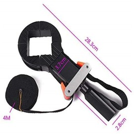 DIY Clamping Belt, Woodworking Fixing Tool, Aluminum Alloy & Plastic, 90 Degree Right Angle Fixing, Mounting Tool for Frame Frame