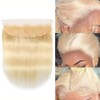 Blonde 613 13x4 Lace Frontal Only Straight Human Hair Transparent