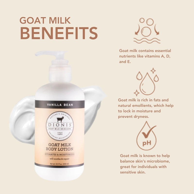Dionis Goat Milk Hydrating Skincare Scented Cream, Rich & Creamy