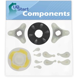 285753A Washer Motor Coupler, 285809 Short Cam Agitator Repair Kit & 80040 Agitator Dogs Replacement for Whirlpool LSQ9544KQ0 - Compatible Direct Drive Motor Coupling Kit, Agitator Repair Kit & Dogs