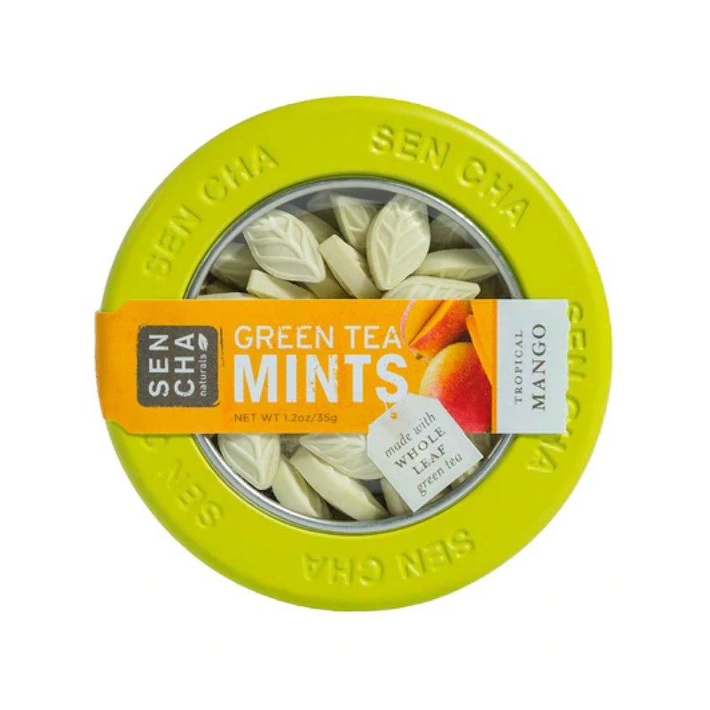 SEN CHA Naturals Green Tea Mints, Tropical Mango, 1.2 oz