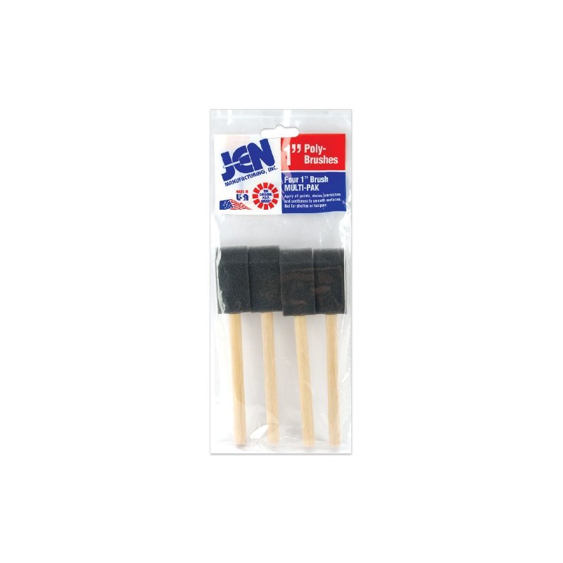 Poly-Sponge Brushes 4/Pkg-1" Width