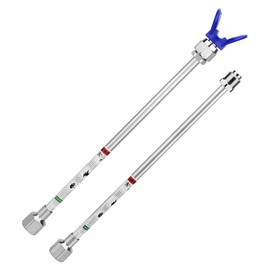 Start sailingup 2 x Extension Pole for Airless Paint Spray Gun+Airless Sprayer Nozzle Tip Guard Replacement G7 / 8-14 for Airless Paint Guns (2 x16inch airless Extension Wand)
