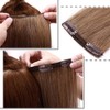 Clip-In Real Hair Extensions, Double Weft 8-Piece Set, Remy Hair