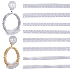 SUNNYCLUE 1 Box 24Pcs Ring Sizers Ring Size Adjuster Ring Spacers Loose Rings Tightener Set Plastic Ring Adjusters Invisible Ring Sizer Adjuster Ring Spacer Ring Guards for Women Men Wedding Supplies