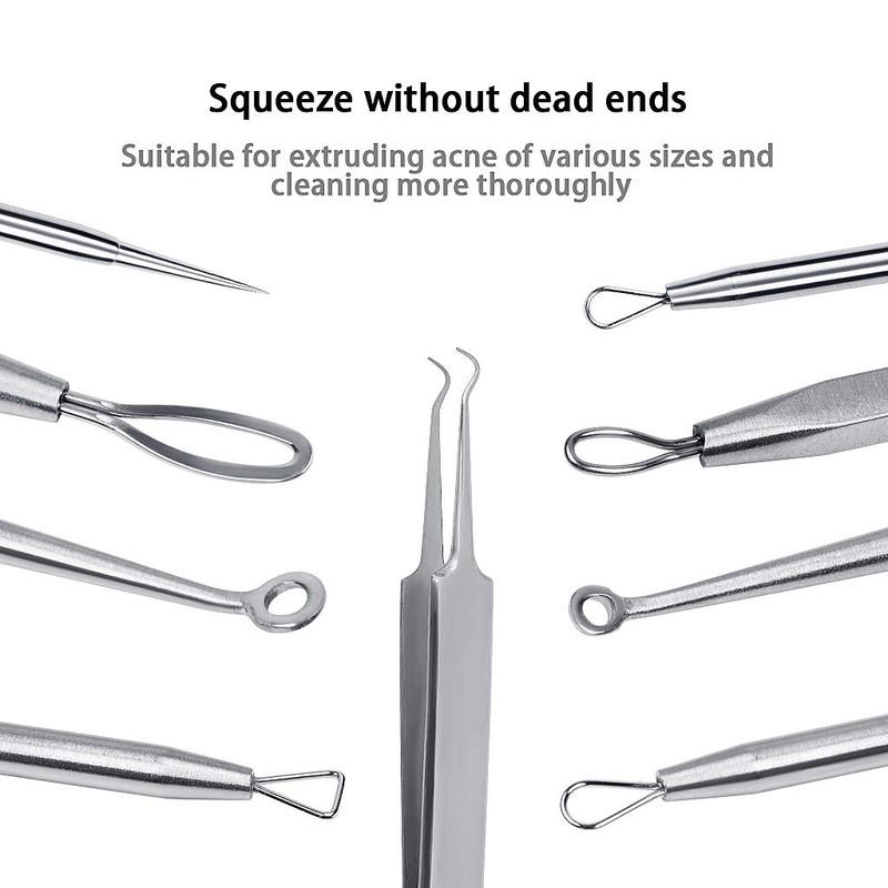 5PCS Blackhead Remover Tool Set Acne Extractor Comedone Pimples Spot
