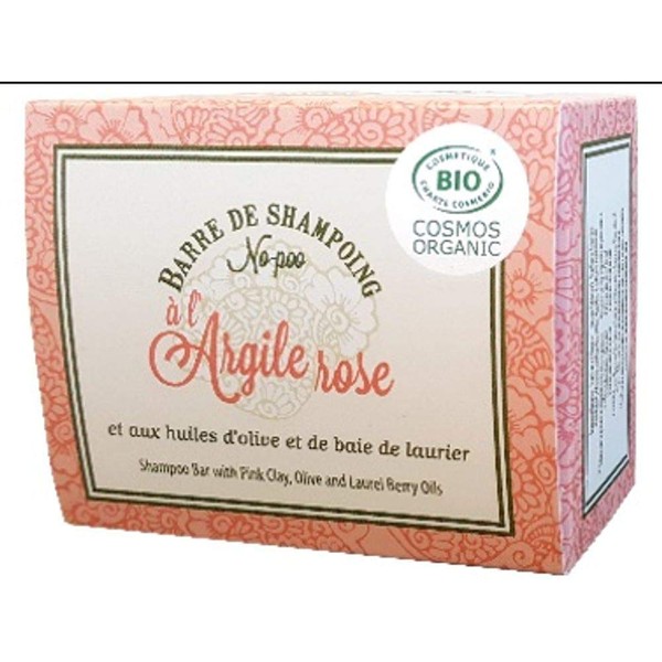 Alepia: No-Poo Shampoo with Organic Rose Clay 125g Organic Cosmos Certified Removes Dandruff, Revitalises & Revitalises Shine Free from SLS, Parabens, Formaldehyde, Phthalates, PEG, EDTA,