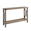 Walker Edison Sedalia Modern Farmhouse Metal X Entry Table, 46